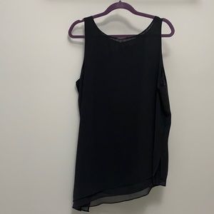 White House Black Market dressy black tank